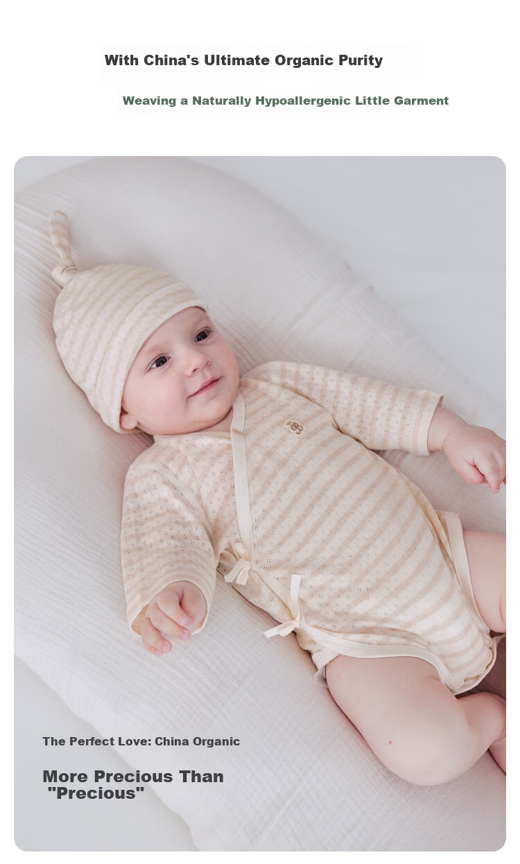 Babylove Organic Natural Hypoallergenic Newborn Bodysuit Summer Thin Breathable Cotton Triangle Romper 2