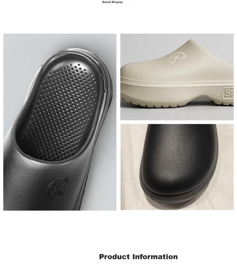 FOOTOPPO Height-Increasing Open-Toe Nurse Shoes Women's Medical Slip-On Non-Slip Surgical Clogs 3