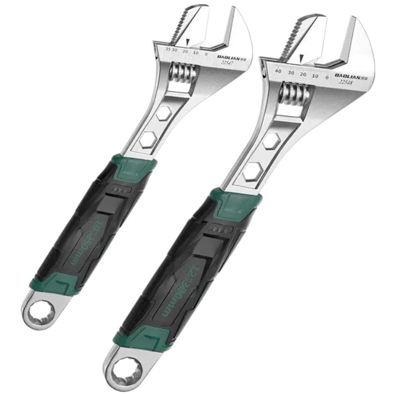 Baolian Dual-Use Adjustable Wrench Large Opening Pipe Wrench Industrial Grade Multi-Functional Plumbing Wrench