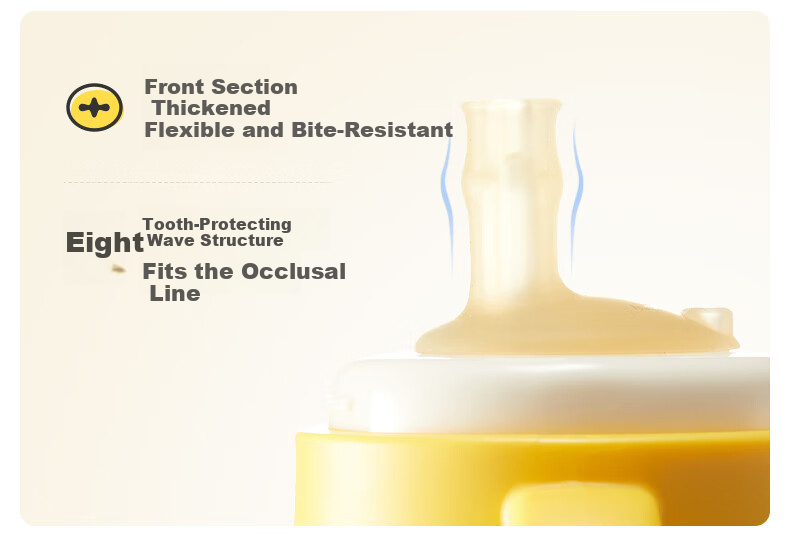 Huang Chong Easy Suck Training Drinking Cup Baby Straw Bottle 4+ Months Anti-Choke Duckbill Milk Cup 160ml 8