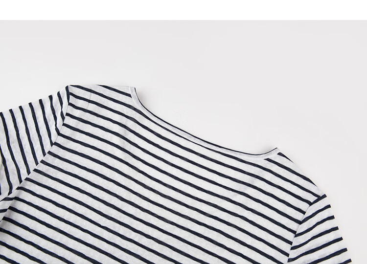 Demana [Refreshing Lyocell] Summer High Elastic Retro Two-in-One Color-Block Striped Slimming Concealing T-Shirt for Women Premium Feel 19