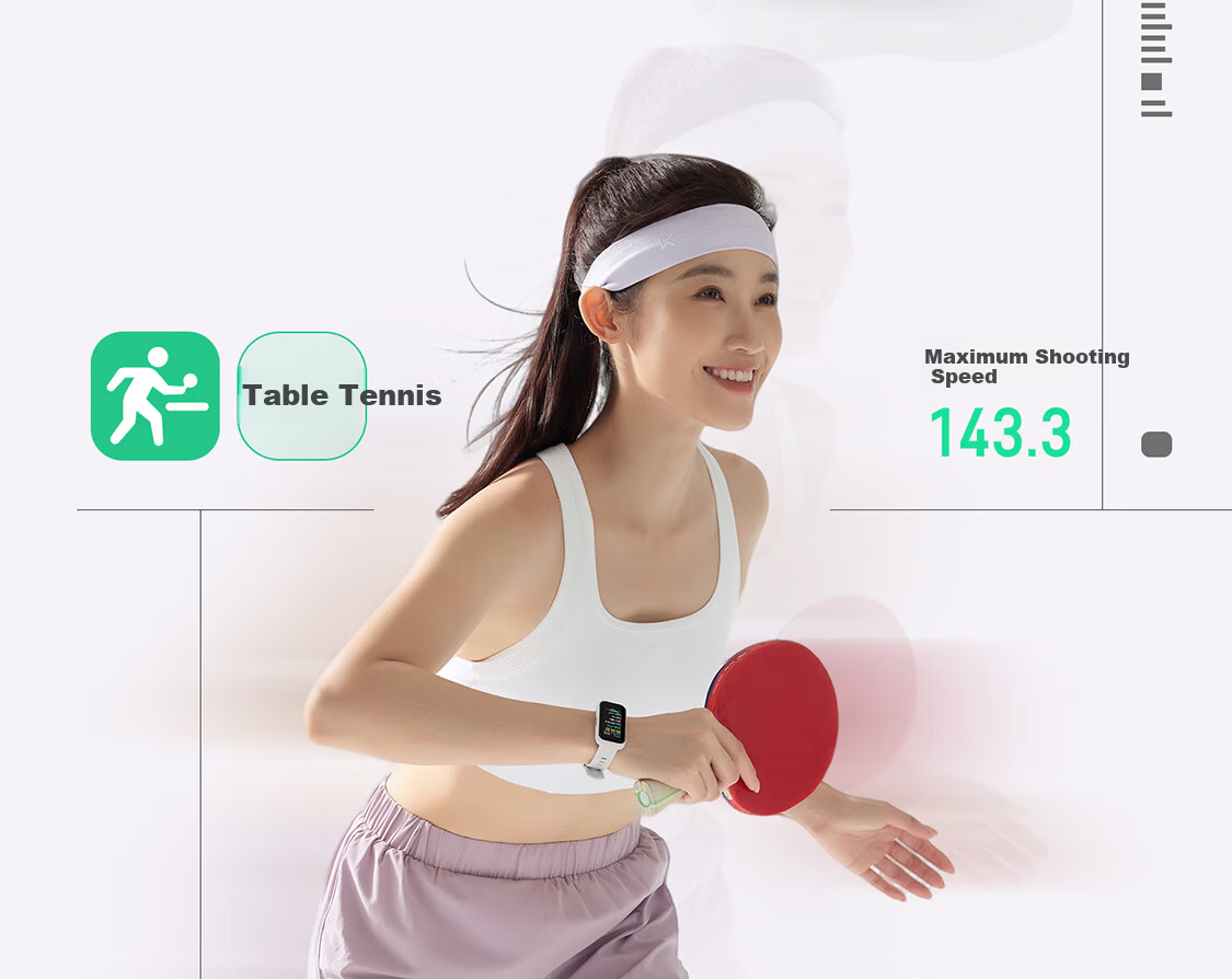 Keep Smart Fitness Tracker Sports Bracelet Blood Oxygen Heart Rate Monitor Multi-Sport Modes B5 Lite - Black with Added Table Tennis and Basketball Modes 6