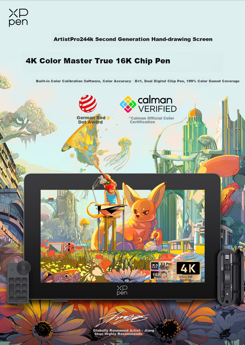 XP-Pen Professional Drawing Tablet Digital Screen Pen Display Graphics Tablet Handwriting Electronic Drawing Board Magic Drawing Pad 2