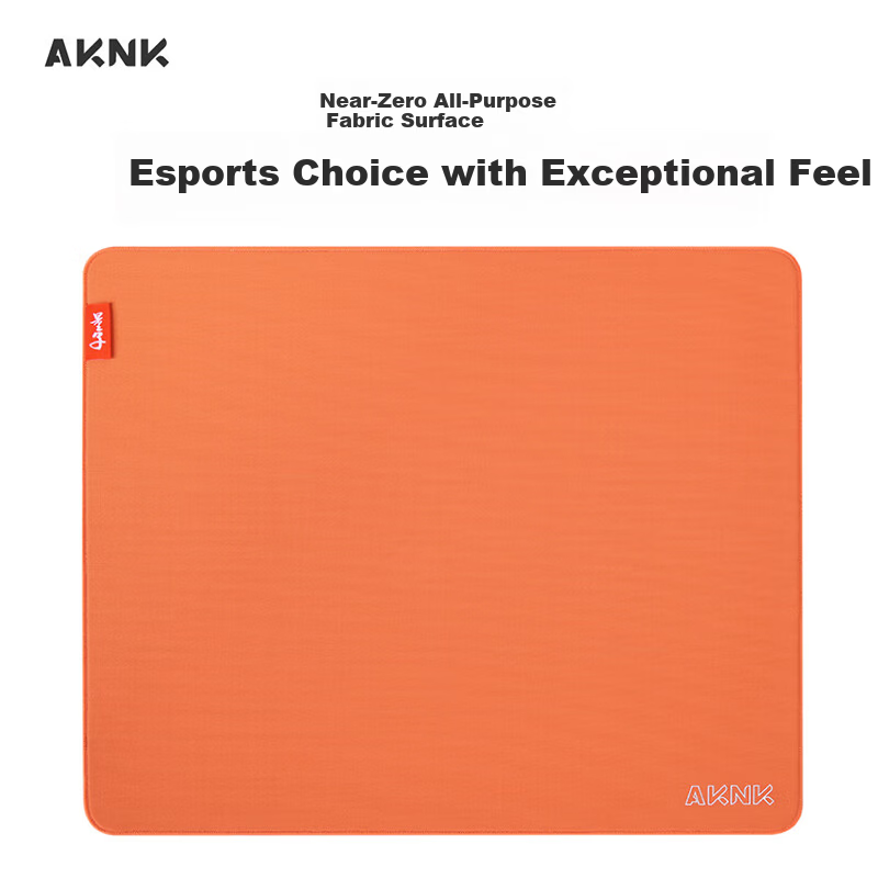 AKNK Gaming Esports Mouse Pad FPS Large Mouse Pad Gaming Mat Sunken Edge Locking Type Swordsmith Zero-Fine Surface Mouse Pad Zero Type - Orange