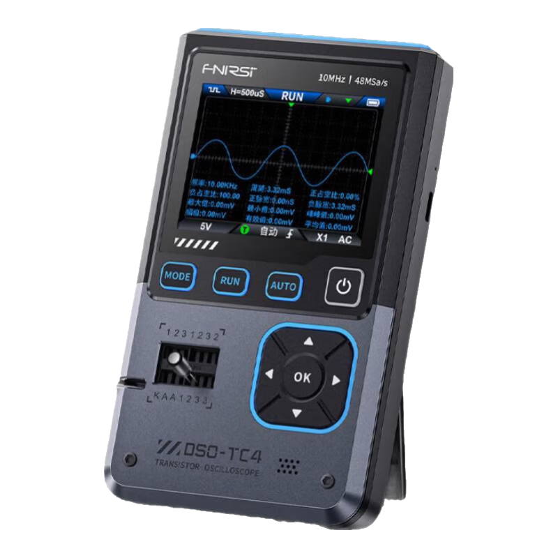 FNIRSI Digital Oscilloscope Transistor Tester LCR Meter 3-in-1 DSO-TC4 Handheld Oscilloscope