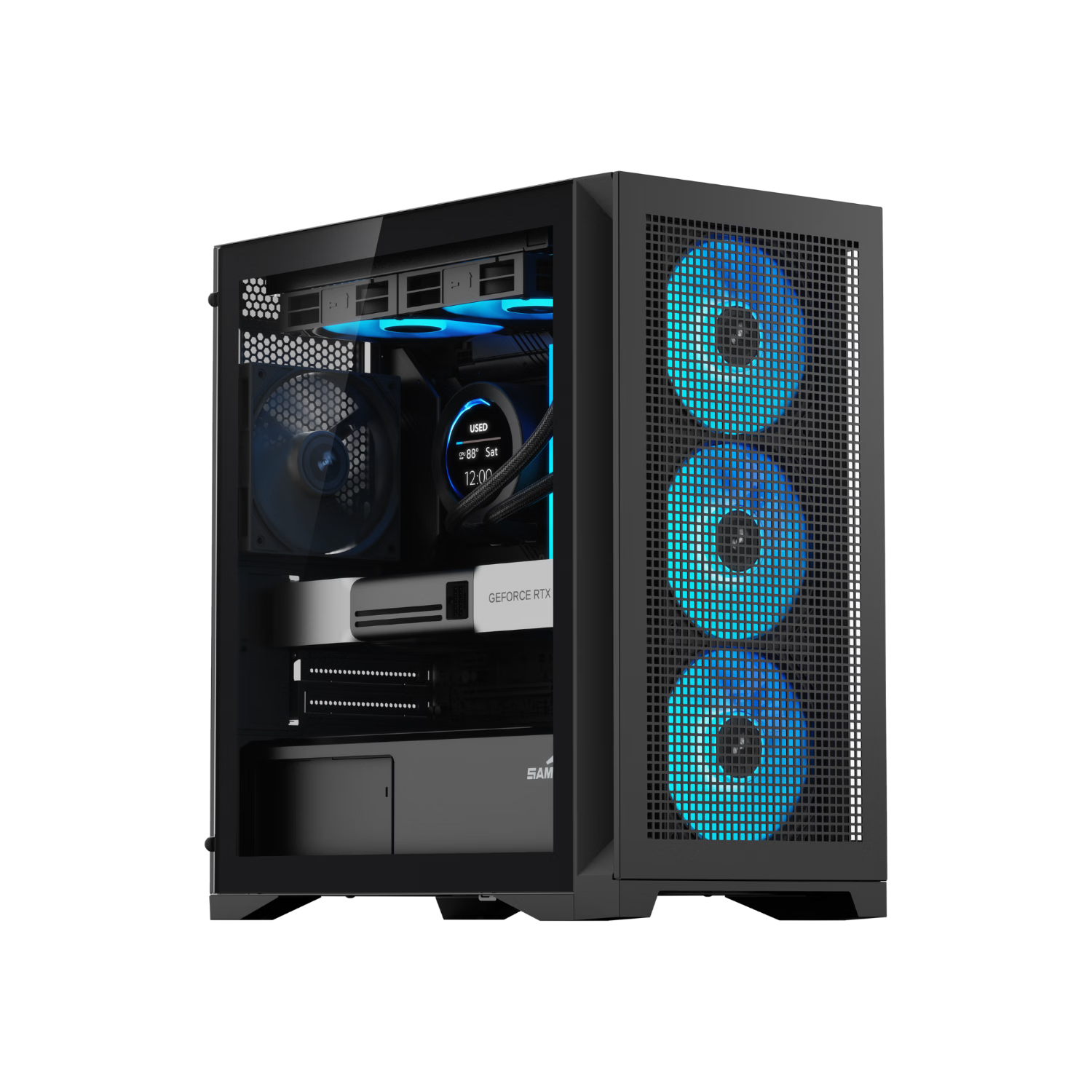 SAMA Fresh Air M3 Standard Edition Black mATX Desktop PC Case Front Mesh Cooling/Standard 12CM Fan/240mm Water Cooling Support