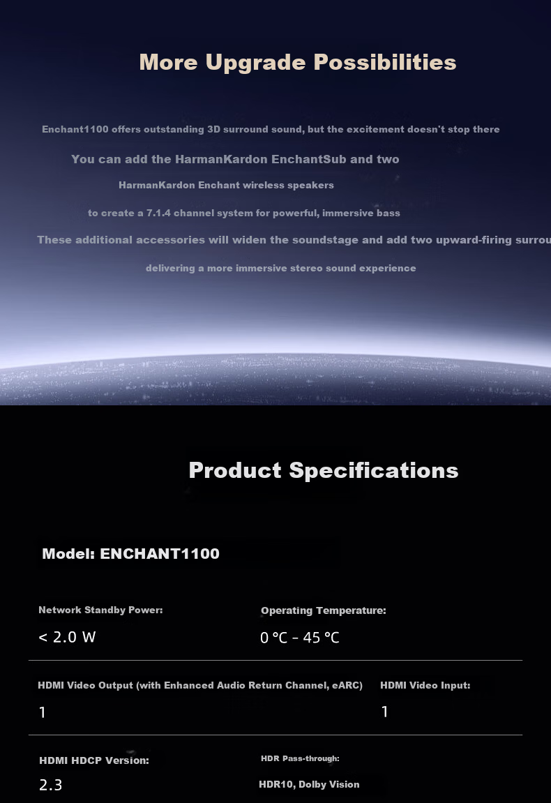 Harman/Kardon New HK ENCHSPKBLKCN Wireless Speaker 11