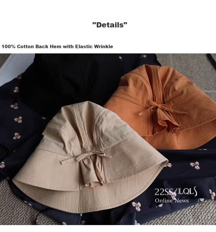Lagur Casual Lightweight Breathable Cotton Japanese Style Fisherman Hat Women Summer Sun Protection Sunshade Cap Spring Pink Orange 8