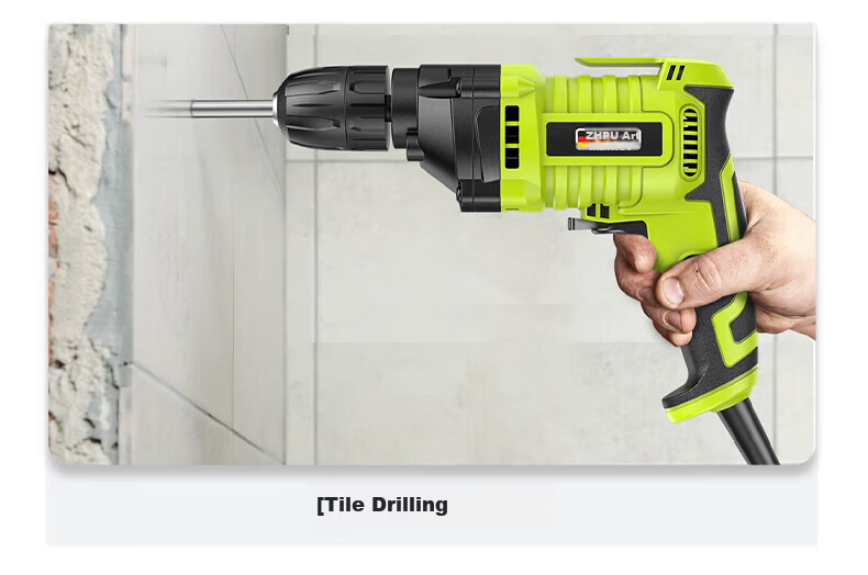 Zhipu 220V Household Multifunctional Electric Screwdriver High-Power Electric Handheld Drill Corded 10