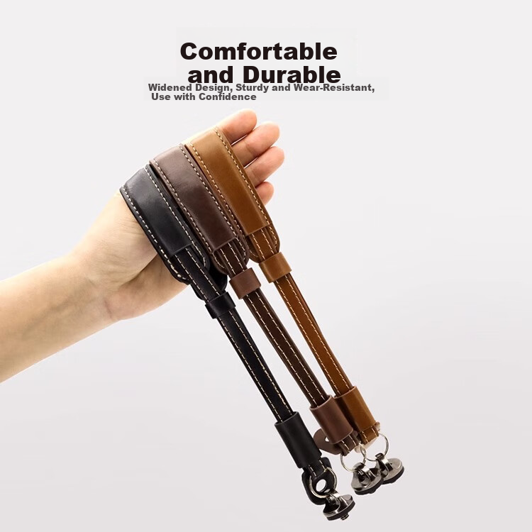 Qiye Wrist Strap Lanyard for DJI Pocket 3 Pocket 4 Osmo Pocket 3 Brown 5