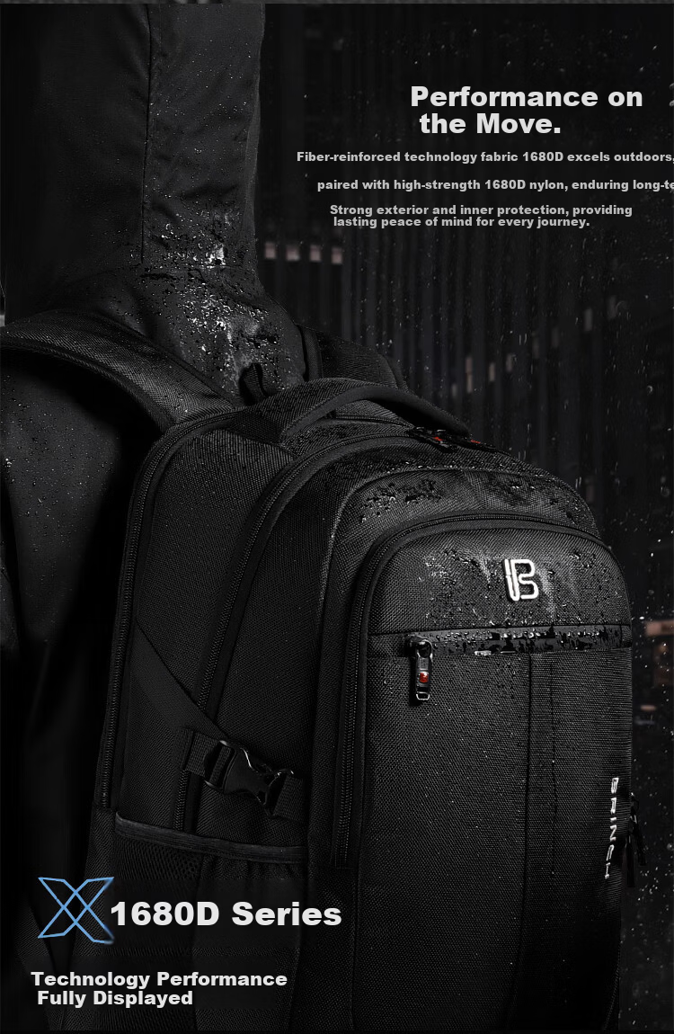 BRINCH Men's Laptop Backpack 14/16 Inch High-End Business Travel Lightweight Commuter Large Capacity Bag 2