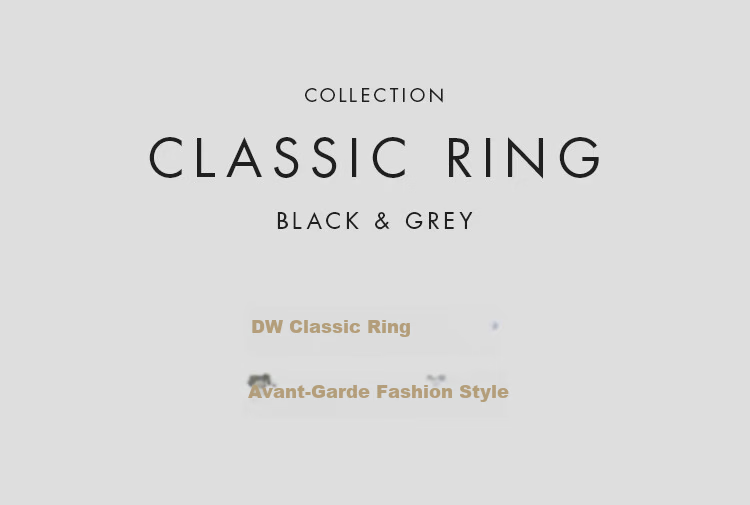 Daniel Wellington (DanielWellington) women's ring, classic couple ring, obsidian black size 52 DW360 birthday gift for girls 3