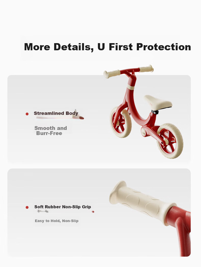 Manlong Children's Balance Bike, No Pedals, Self-Propelled Bicycle for Ages 2-3, Two-Wheel Glider, Kids' Birthday Gift 10