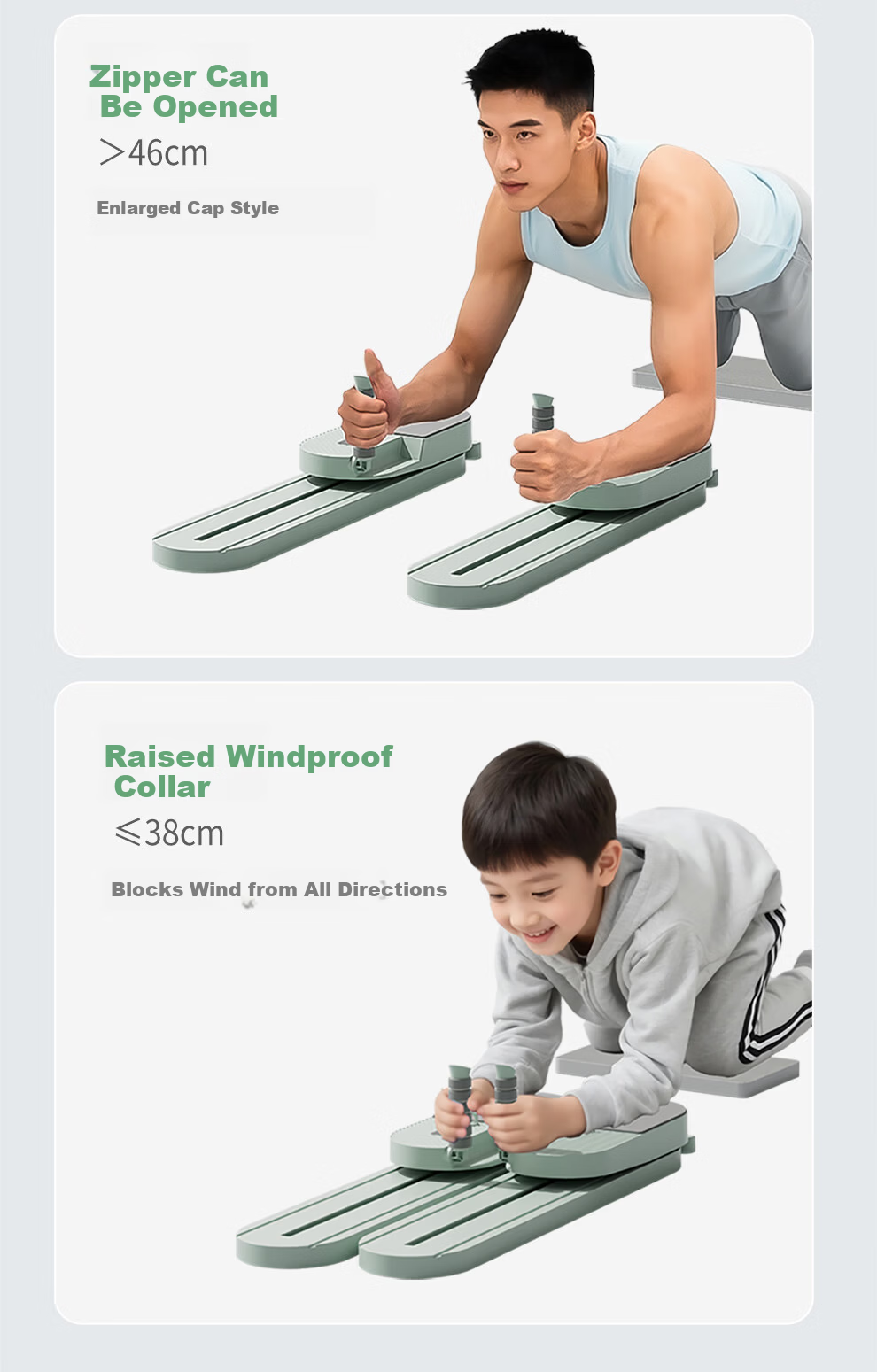 PROIRON Ab Wheel Split Abdominal Board Multifunctional Ski Machine Pelvic Floor Muscle Trainer Crunch Pilates Equipment 7