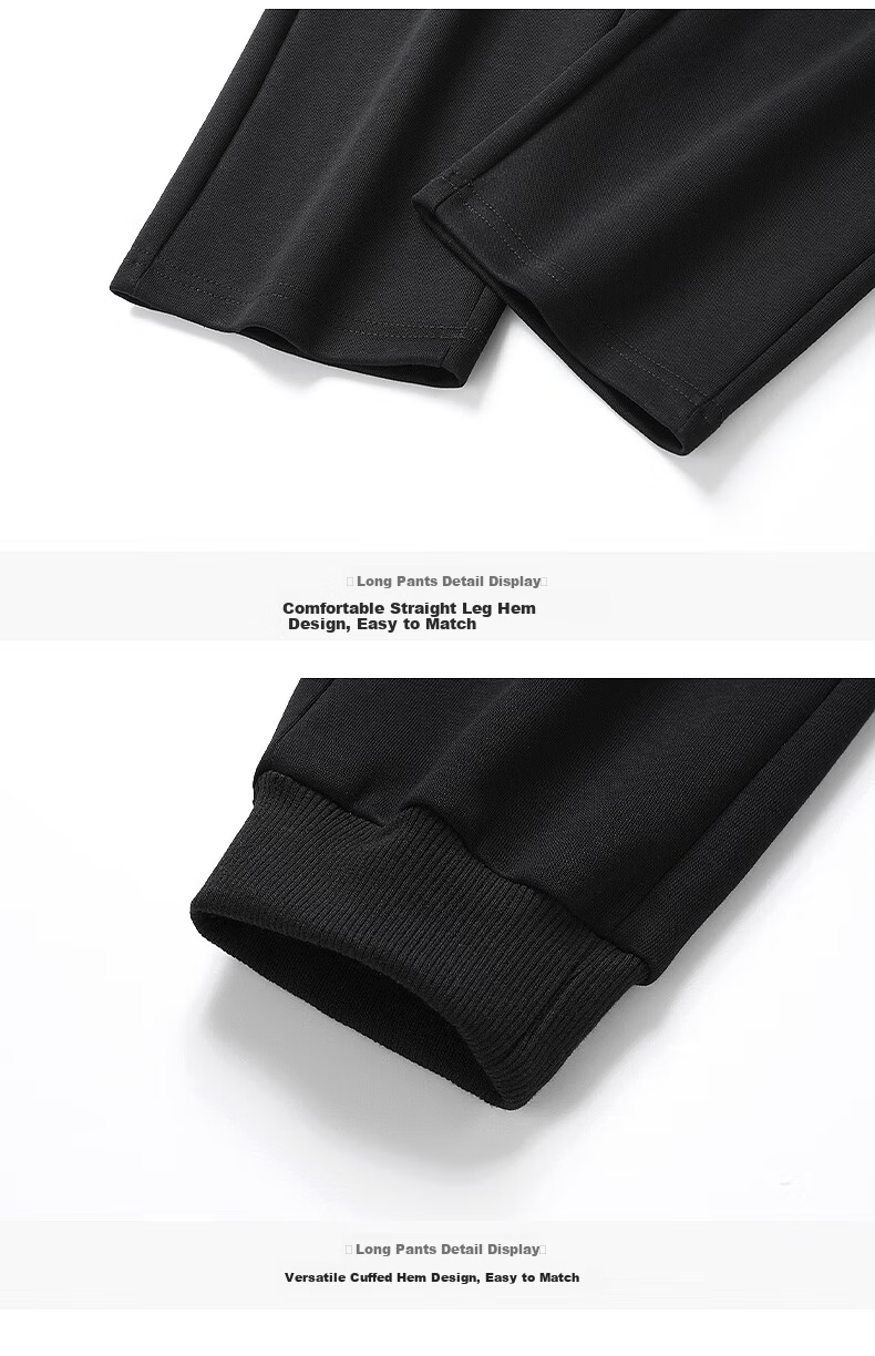 Pierre Cardin Men's Autumn Winter Set Stand Collar Jacket Casual Fleece Lined Thickened Pants Two-Piece Set Dark Blue Straight Fleece Lined 4XL 14