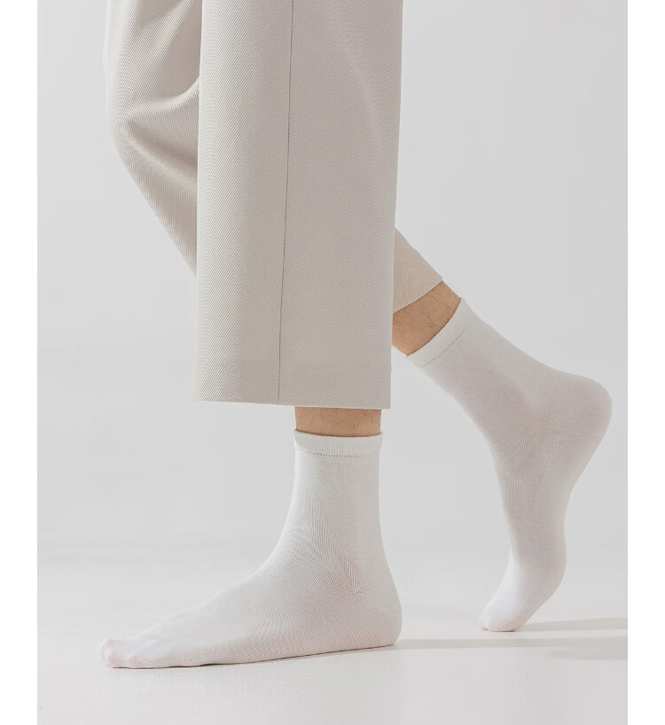 Banjeni Disposable Socks Unisex Portable Daily Throwaway Mid-High Tube Travel Breathable Odor-Resistant Wash-Free Socks 8