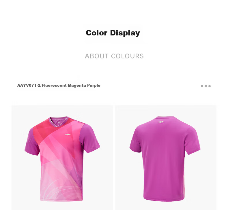 LI-NING Table Tennis Shirt New Professional Quick-Dry Short Sleeve Breathable Training Competition Sportswear 3XL 15