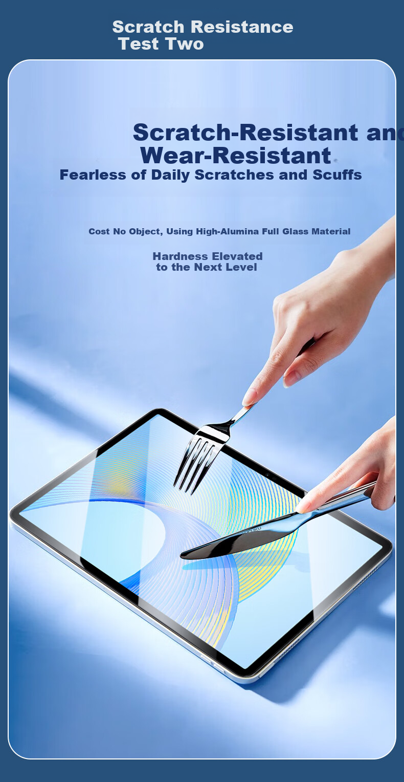 Coollefun Honor Magic Pad 3 Pro Tempered Glass Screen Protector 12.3 Inch Ultra-Thin HD Full Coverage Anti-Explosion Anti-Fingerprint Film for Honor Tablet 6