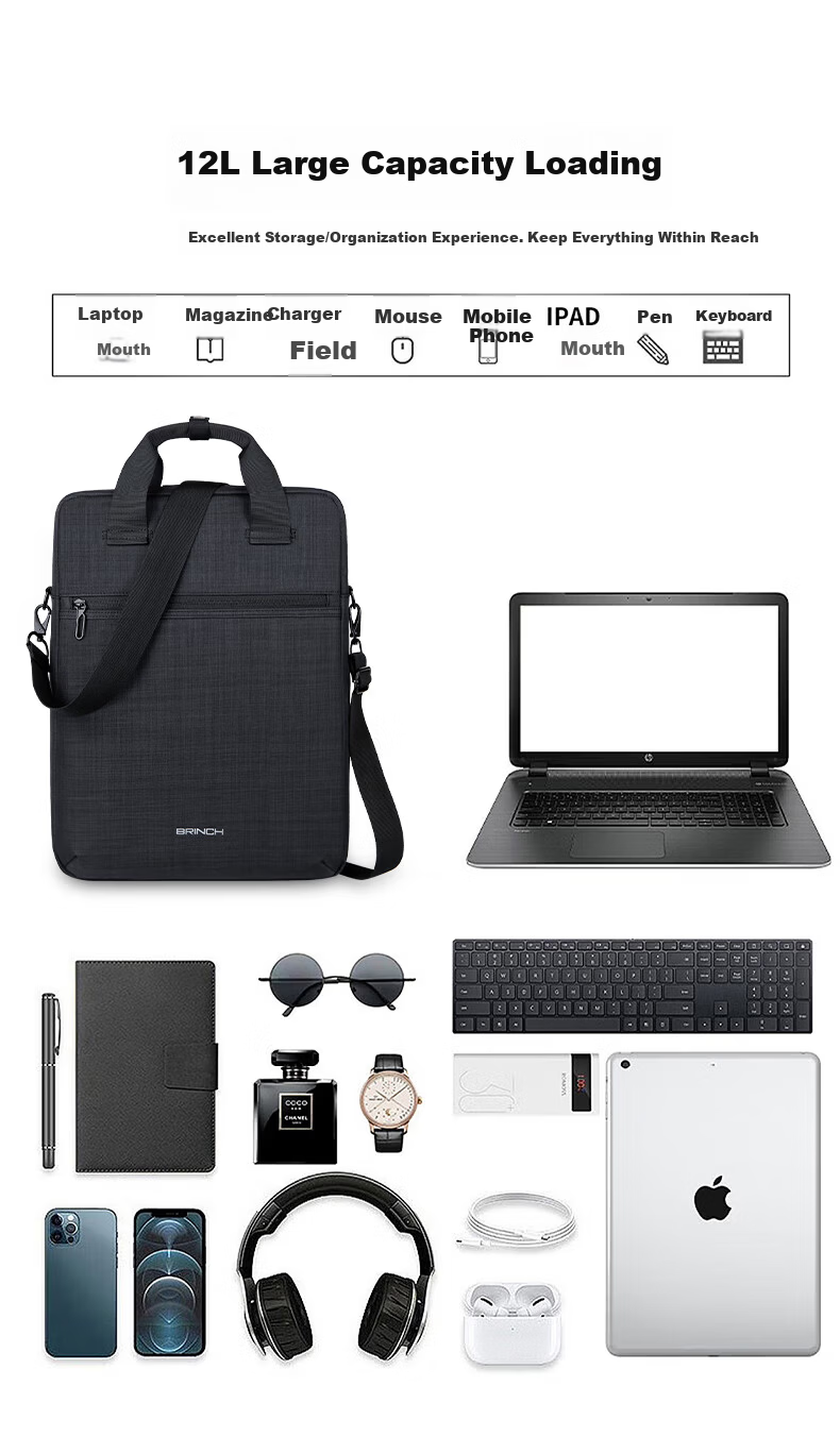 14/15 Inch Shockproof Large Capacity Business Laptop Bag for Huawei Lenovo Asus Apple 2
