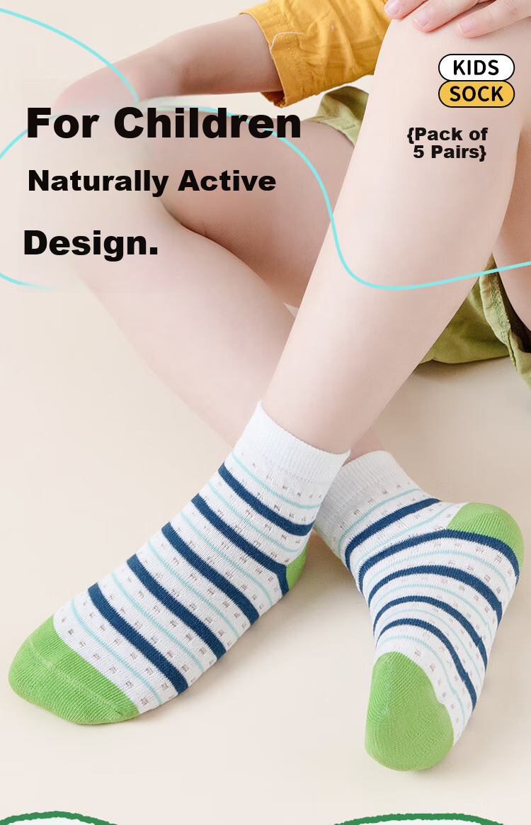 Yuzhaolin Boys' Summer Thin Mesh Breathable Mid-Calf Cotton Socks for Children and Students 1