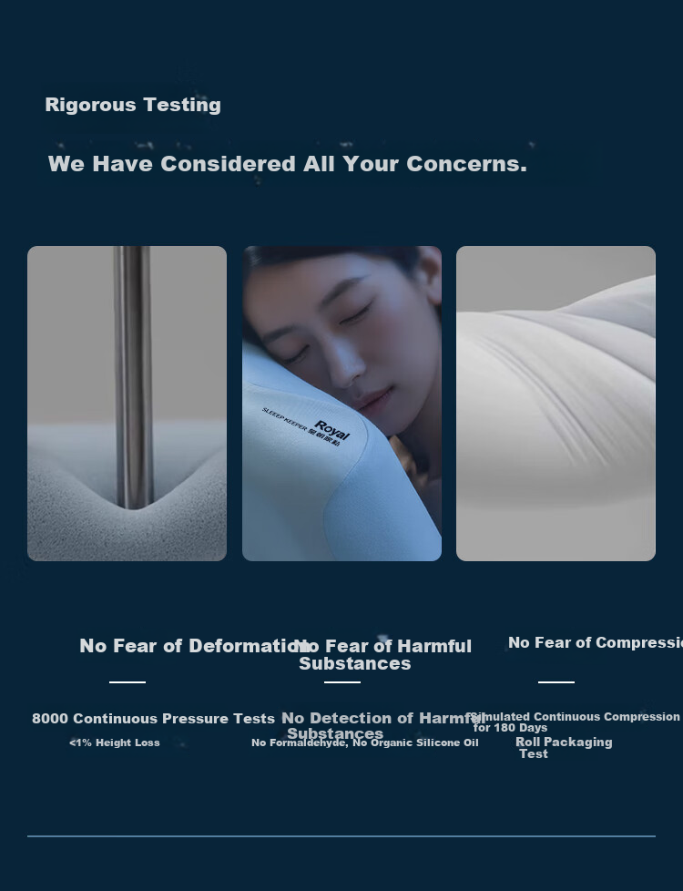 Huangchaojiasi Pillow, Deep Sleep Memory Neck Support Pillow, Cervical Pillow, Memory Foam Pillow Core, Class A Deep Sleep Special Pillow, M3 High Pillow 5