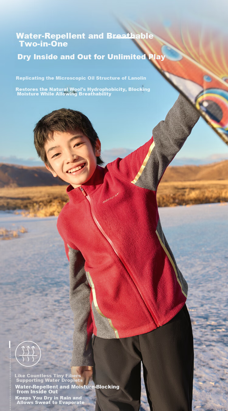 MoodyTiger Kids Warm Water-Repellent Leather Jacket Autumn Winter Boys Comfortable Soft Breathable Stand Collar Girls Sportswear 7