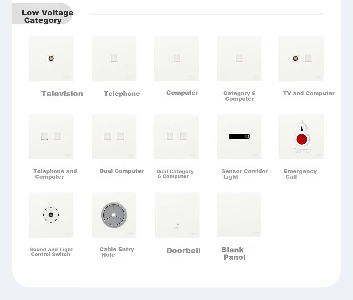 DELIXI Switch Socket CD806 Matte Frosted Cream Style Large Panel Two-Gang Double Control Han Yu White 31