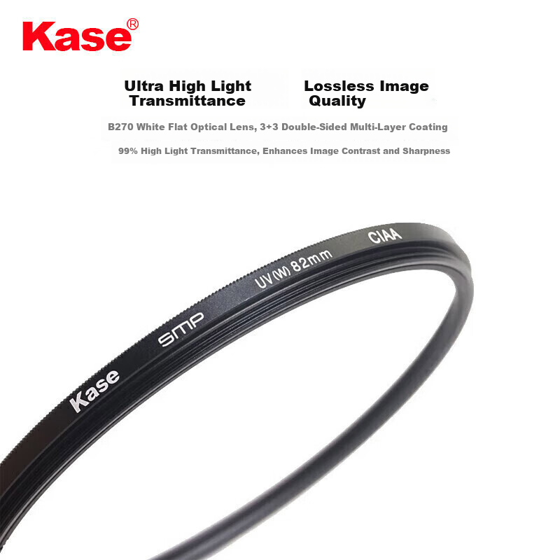 Kase SMP 2nd Generation UV Filter 40.5mm Double-Sided Multi-Coated No Vignetting DSLR Lens Protective Filter Ultra-Thin High Definition High Transmittance Anti-Fouling Filter for Canon Nikon Cameras