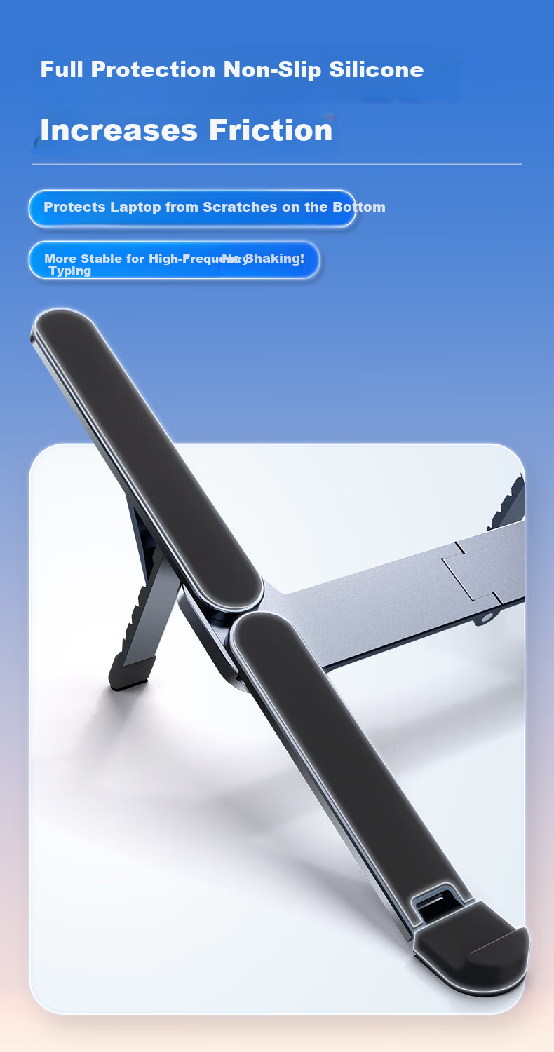 ICE COOREL Laptop Stand Aluminum Alloy Vertical Adjustable Floating Holder Tablet Cooler Universal Portable Metal Riser for Apple Xiaomi Huawei Lenovo Legion 5