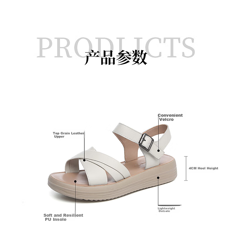 RED DRAGONFLY Mom's Sandals for Women, Summer Middle-Aged And Elderly Beach Shoes, Flat Soft Sole Women's Slippers WTK245571 Black Size 38 7