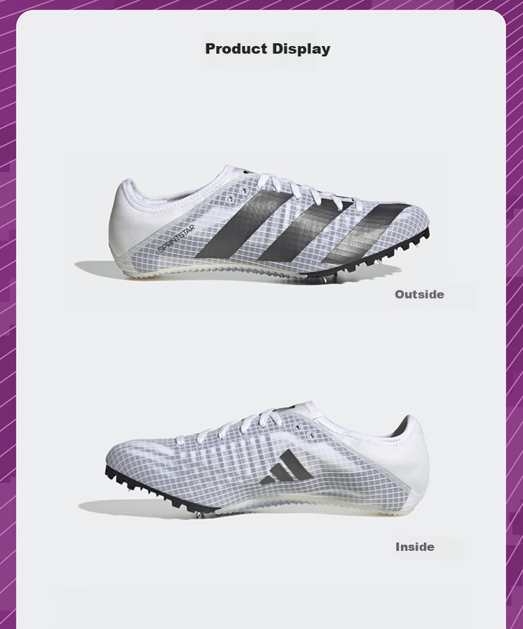 Adidas SprintStar Elite Track and Field Professional Sprint Spikes GX6685 Size 44 3