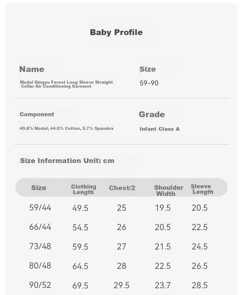 Happy Little Bear Baby Romper Summer Lightweight Breathable Long Sleeve Air Conditioning Suit Antibacterial Mite-Resistant Homewear 16