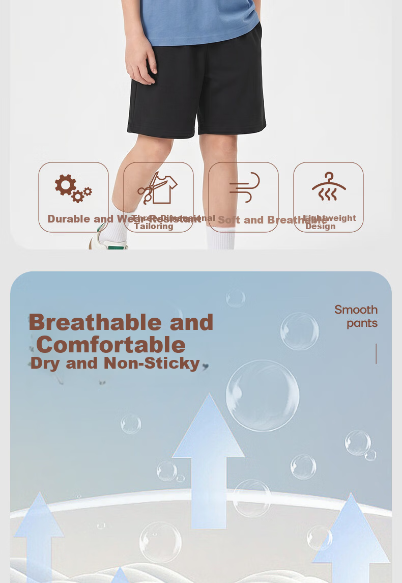 Baleno Boys' Summer Set, 2026 Style, Thin Short-Sleeve T-Shirt And Shorts Two-Piece Suit, Children's Sportswear for Summer 4