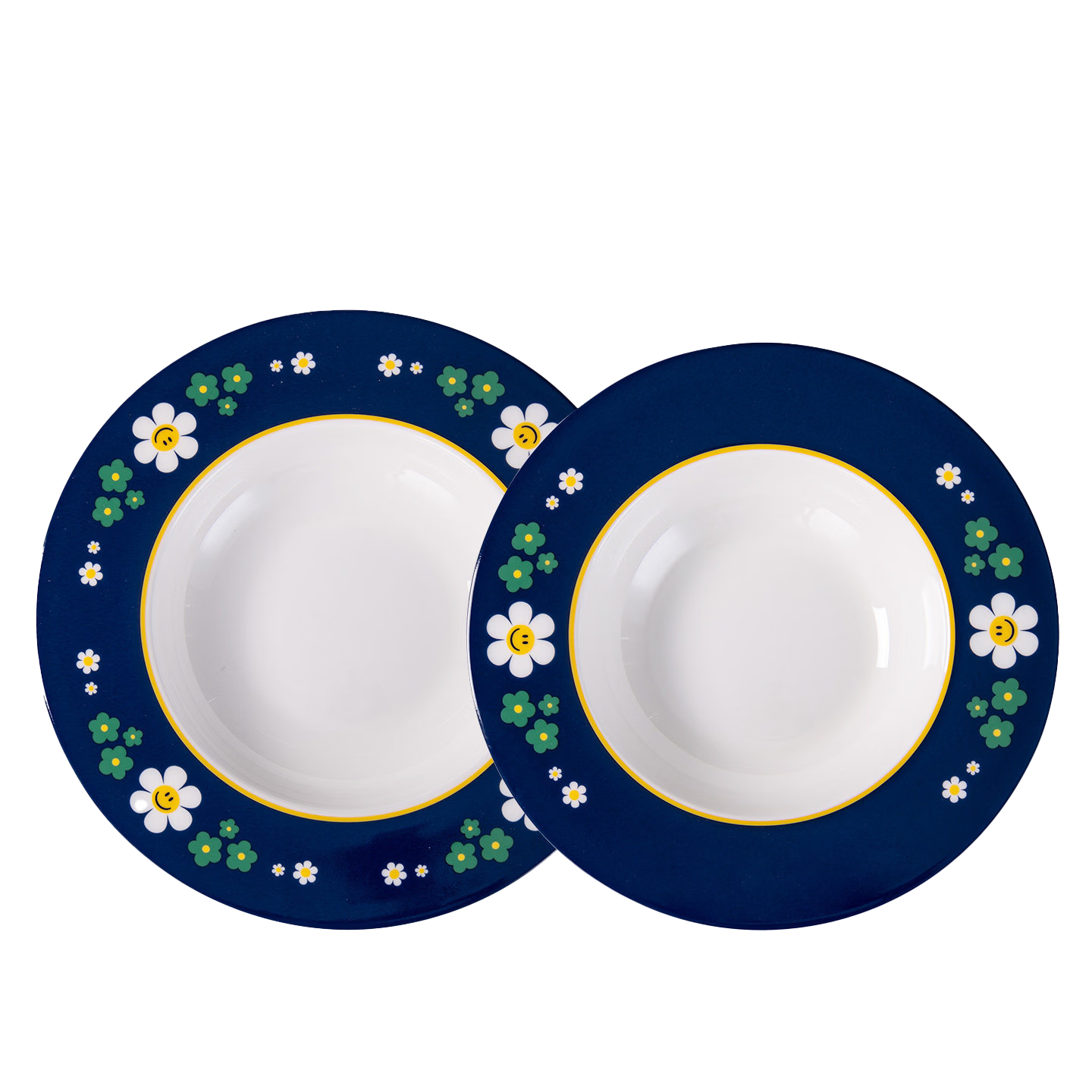 GLASSLOCK & wigglewiggle Co-Branded Bone China Deep Plate High-Quality Home Pasta Plate Gift Box