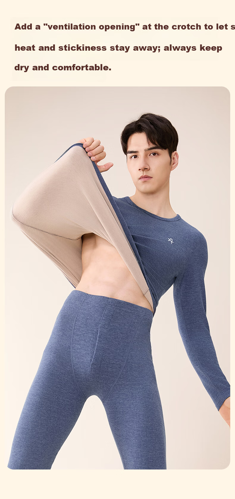 Fenteng Women's Thermal Underwear Set with Wool and Silk, 2025 New Long Sleeve Base Layer for Couples 20