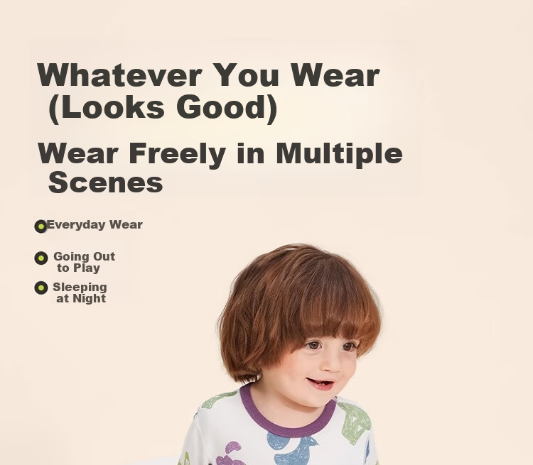 Ciciibear [7A Antibacterial], Ciciibear Baby Pajamas, Thin Summer Style for Boys, Children's Modal Home Wear, Air Conditioning Clothes, Belly Protectio 4