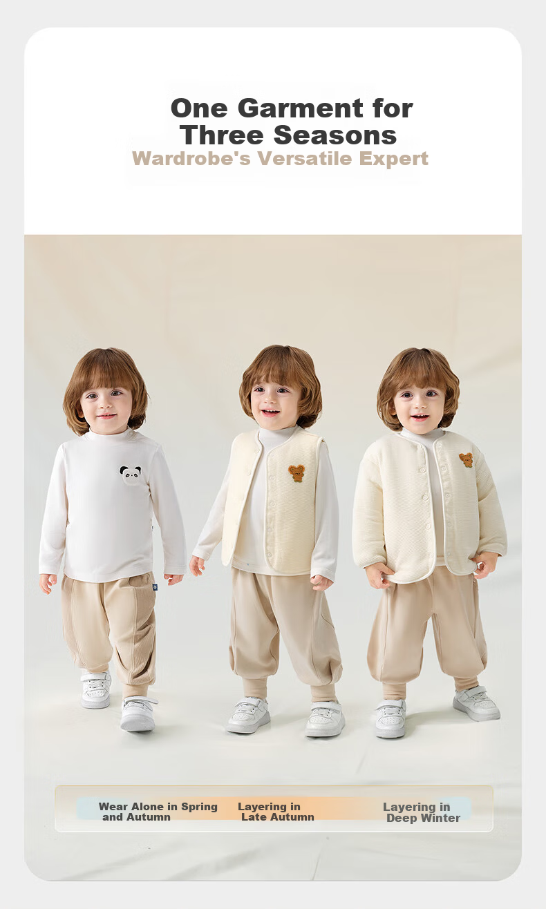 Babycare Camellia Children's Thickened Boys Casual Outdoor Girls Crew Neck Warm Long Sleeve Baby T-Shirt Tender Yellow Green 90 6