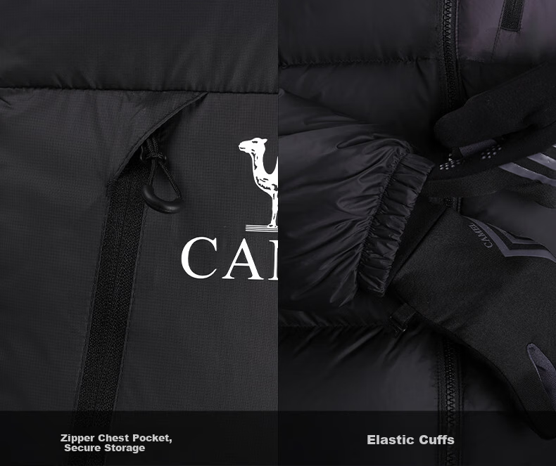 CAMEL Outdoor Down Jacket Unisex Thickened Graphene Warm Water-Repellent Puffer Coat 04/B/D/J Random Delivery 59