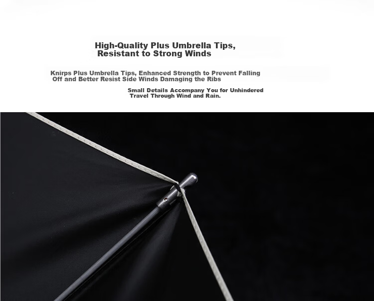 German Knirps Sun Umbrella, Super Strong UV Protection, Rain And Shine Umbrella, Black Gel Sunshade, Windproof, Women's Gift, Teacher's Day Gift, Mid-Autumn Festival Gift for Employees 4