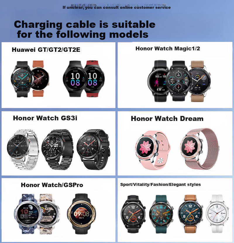 CHENSONG Magnetic Charging Dock for Huawei Watch GT2/GT2E/GS3i/GS 3T and Honor GS3i/GS Pro/Magic Watch 2 1