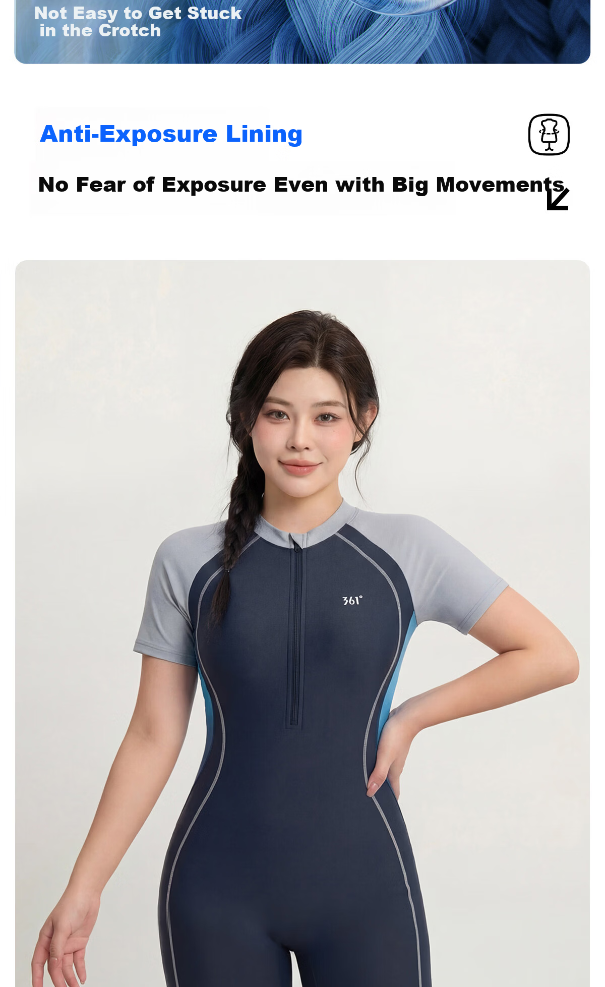 361° Women's Plus Size Premium 2026 New Racing One-Piece Swimsuit Slimming Ladies Swimwear for Swimming Pool 7