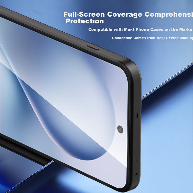 Baouzou [2-Pack - Damage Compensation] Tempered Glass Screen Protector for VIVO S30, Full Coverage HD Anti-Scratch, Anti-Fingerprint, Shockproof Film