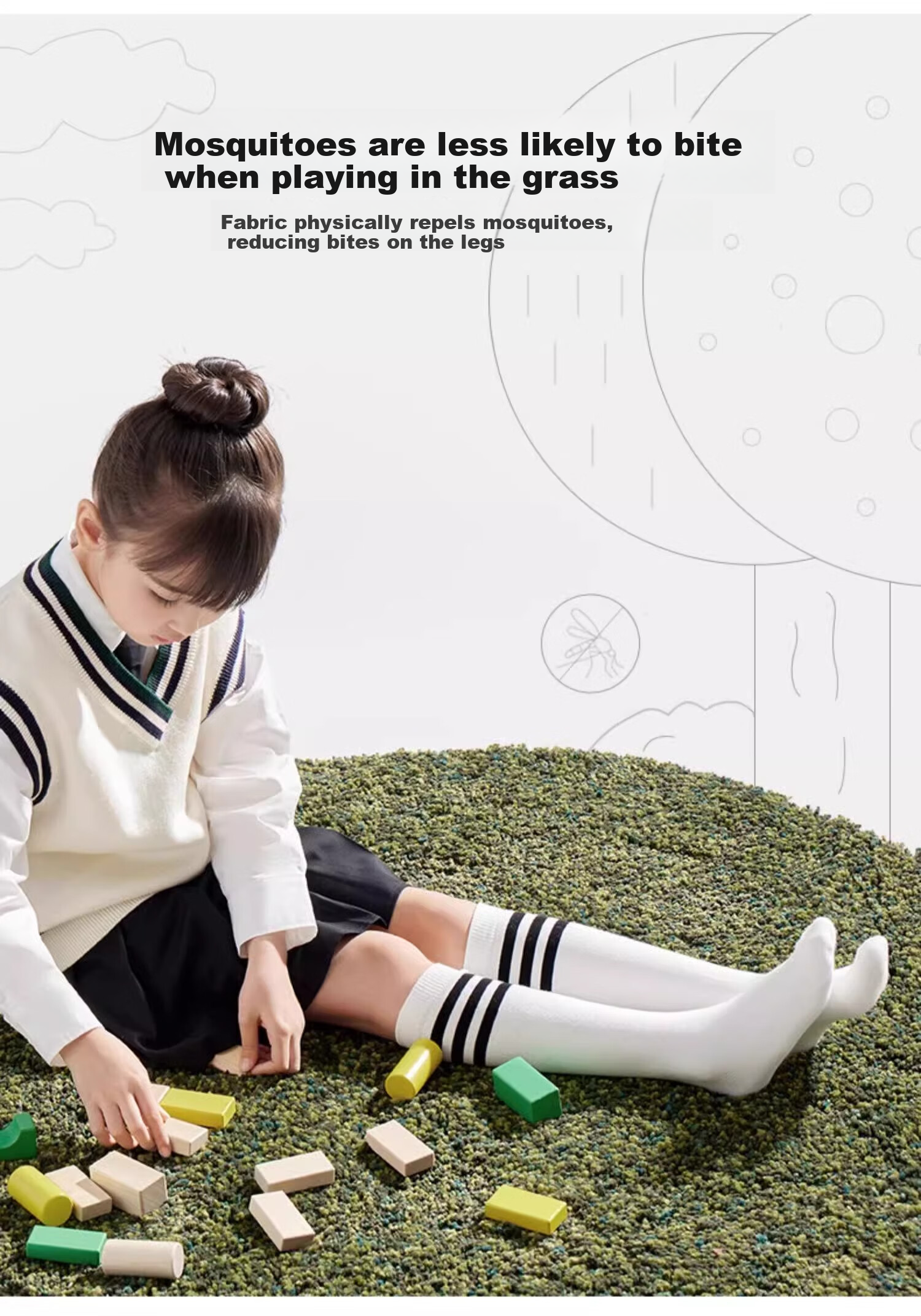Dingguagua Children's Knee-High Socks, Summer Thin Style, Half Tube White Student Socks, Spring And Autumn Sports Calf Socks for Boys And Girls, Mid-Calf Length 6