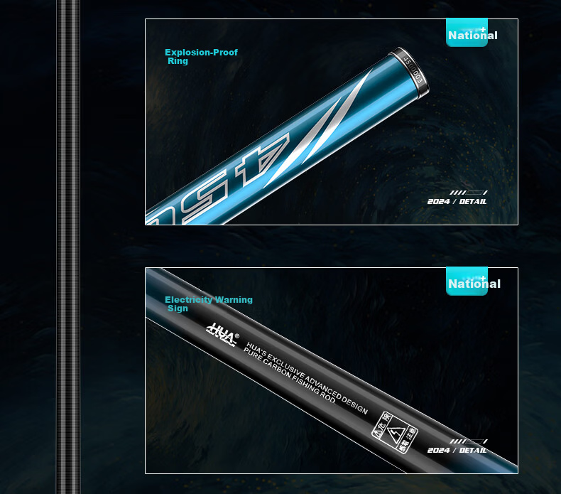 Yiwei Huashi National+ Fishing Rod Entry-Level Composite Rod for Crucian Carp and Carp 7.2m National+ Fishing Rod 14