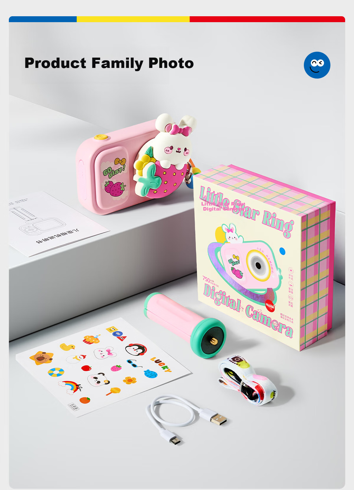 Carlbaby Kids Camera Toy 3-6 Years Instant Print Photo Video Recorder Birthday Gift for Boys and Girls 15