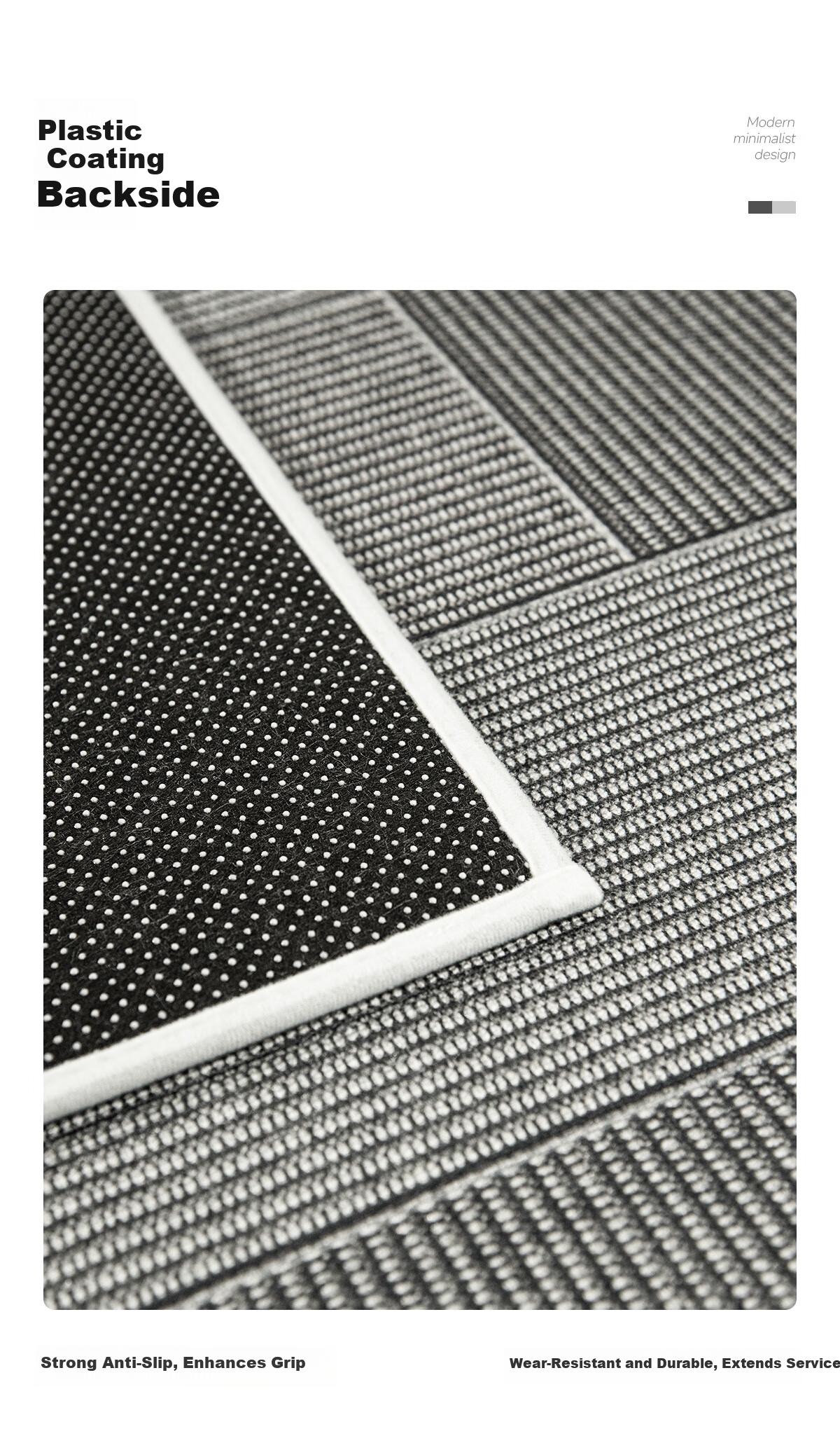 Quatrefoil Doormat Entrance Rug Dirt-Resistant Non-Slip Belgian Velvet Door Mat 40x60cm Simple Style 5