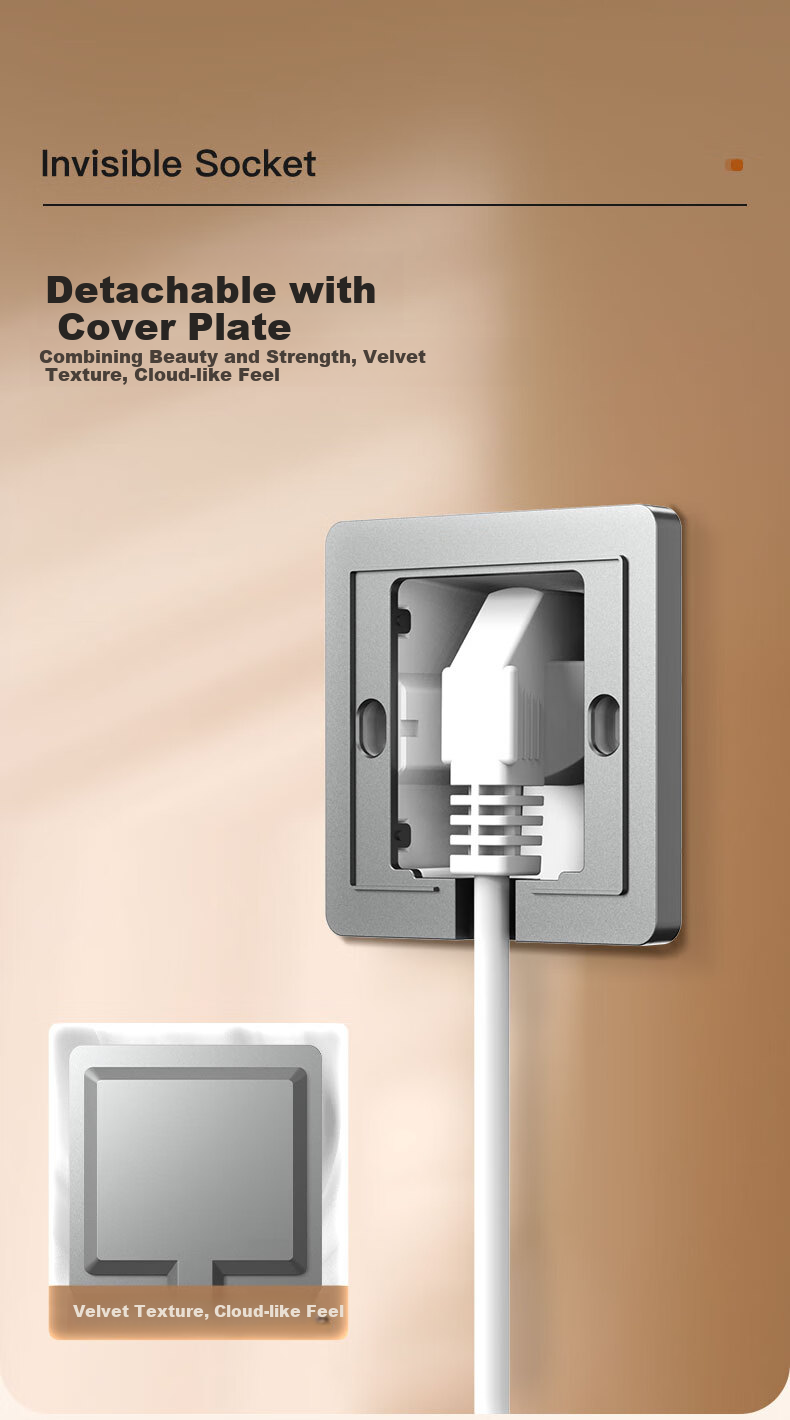 CHNT Fixed Embedded Socket, 86-Type Refrigerator Built-In Hidden Socket, NEG6-C10866 4