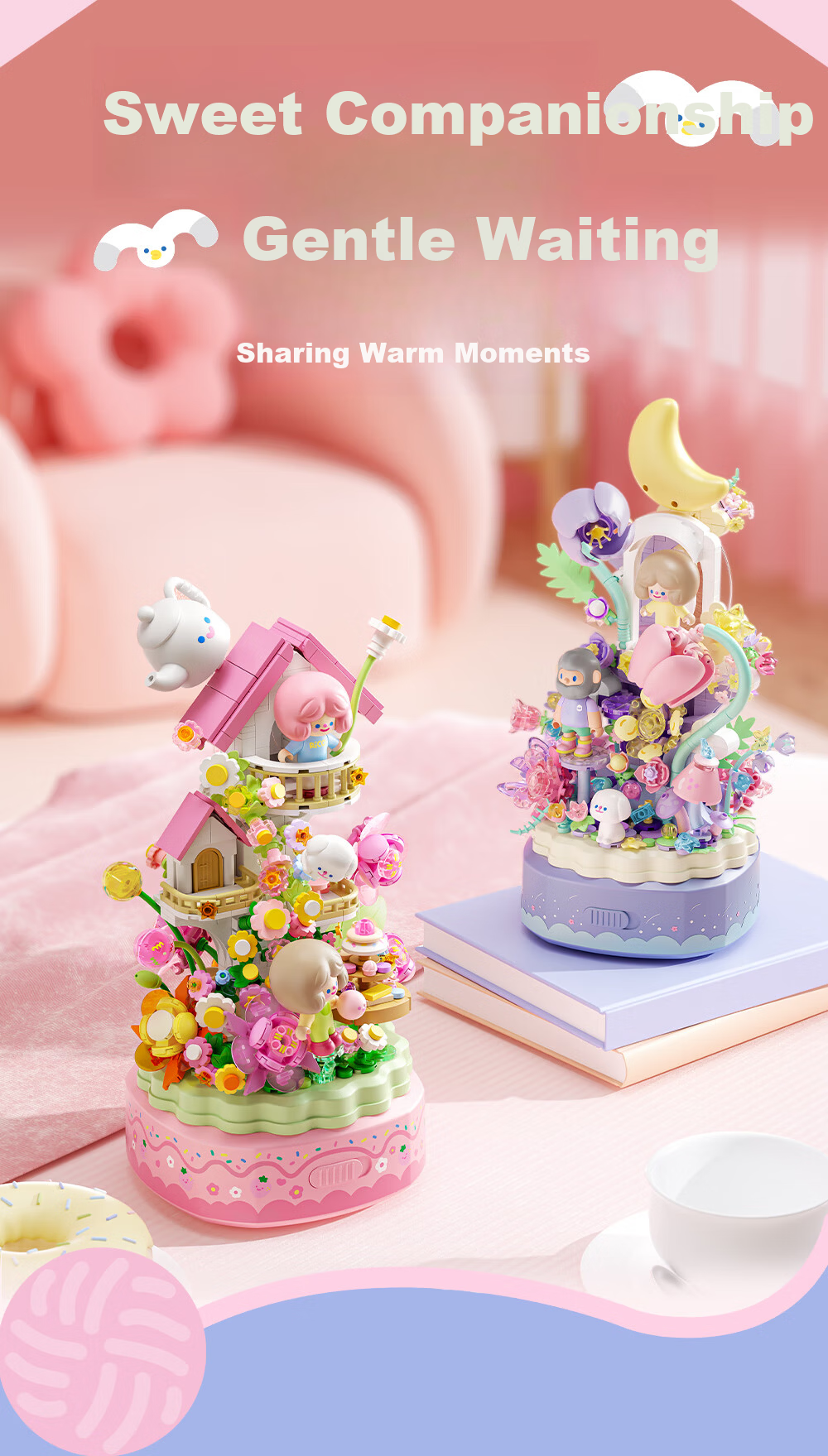 Moonlight Society x RiCO Unicorn Music Box Toy Trendy Gift Set for Girls Birthday 15