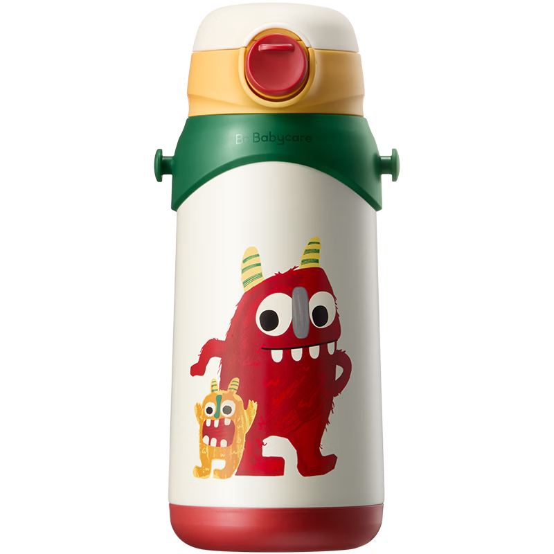 Babycare Children's Insulated Water Bottle Straw Cup Toddler Training Cup 316 Stainless Steel Dual Drinking School Cup 600ml