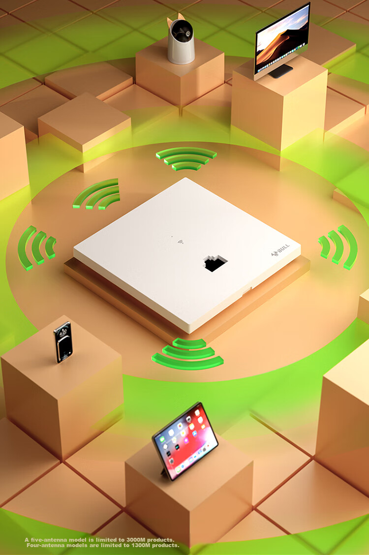 BULL Wall AP Wireless WIFI Socket Computer Network Router GTW04A Frost White Panel (Requires Socket) 18